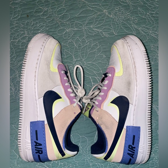 Nike Air Force 1 colorful lilac and in pink / AF1 sneakers womens 8.5 - Picture 10 of 10